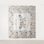 Baby zijn koude Baby shower buiten de winter Wandkleed (Voorkant)