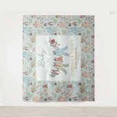 Baby zijn koude Baby shower buiten de winter Wandkleed (Voorkant)