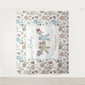 Baby zijn koude Baby shower buiten de winter Wandkleed (Voorkant)