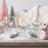 Baby zijn koude Baby shower buiten de winter Wijnglas Zonder Voet