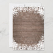 Baby zijn koude Baby shower buiten de wintersneeuw Kaart (Achterkant)