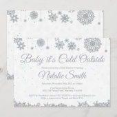 Baby zijn koude Baby shower buiten de wintersneeuw Kaart (Voorkant / Achterkant)
