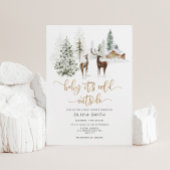 Baby zijn koude baby shower buiten herten kaart