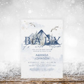 Baby zijn koude Baby shower buiten het noordpoolge Kaart