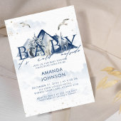 Baby zijn koude Baby shower buiten het noordpoolge Kaart