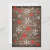 Baby zijn koude Baby shower buiten het Rustic Wint Kaart (Achterkant)