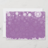 Baby zijn koude Baby shower buiten het Rustic Wint Kaart (Achterkant)