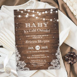 Baby zijn koude Baby shower buiten het Rustic Wint Kaart<br><div class="desc">Creëer uw perfecte uitnodiging met deze vooraf ontworpen sjablonen, kunt u het gemakkelijk personaliseren om uniek van u te zijn. Voor verdere aanpassing, te klikken gelieve de "pas verder"verbinding aan en ons makkelijk te gebruiken ontwerphulpmiddel te gebruiken om deze sjabloon te wijzigen. Als u de voorkeur geeft aan Zelfkleerpapier/matte afwerking,...</div>