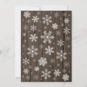 Baby zijn koude Baby shower buiten het Rustic Wint Kaart (Achterkant)