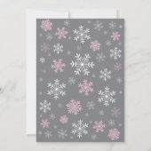 Baby zijn koude Baby shower buiten het wintermeisj Kaart (Achterkant)