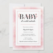 Baby zijn koude Baby shower buiten wintersneeuw Kaart (Voorkant)