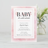 Baby zijn koude Baby shower buiten wintersneeuw Kaart (Staand voorkant)