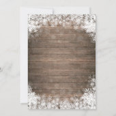 Baby zijn koude Baby shower buiten wintersneeuwvlo Kaart (Achterkant)