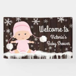 Baby zijn koude buiten Baby shower banner