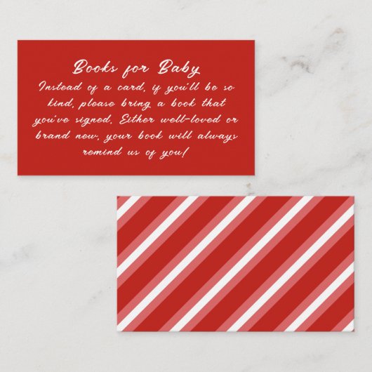 Baby zijn koude buiten baby shower boek verzoek informatiekaartje (Voorkant / Achterkant)