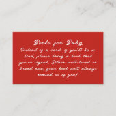 Baby zijn koude buiten baby shower boek verzoek informatiekaartje (Voorkant)