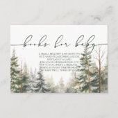 Baby zijn koude buiten Baby shower boek verzoek Informatiekaartje (Voorkant)