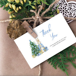 Baby zijn koude buiten baby shower dank u kaart