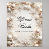 Baby zijn koude buiten Baby shower geschenkboek Poster (Voorkant)