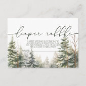 Baby zijn koude buiten Baby shower luierkrabbel Informatiekaartje (Voorkant)