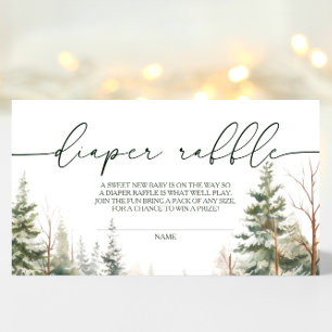 Baby zijn koude buiten Baby shower luierkrabbel Informatiekaartje