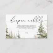 Baby zijn koude buiten Baby shower luierkrabbel Informatiekaartje (Voorkant)