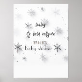 baby zijn koude buiten Baby shower Poster (Voorkant)