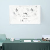 baby zijn koude buiten Baby shower Spandoek (Beurs)