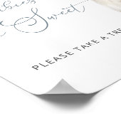 Baby zijn koude buiten baby's zijn zoet poster (Hoek)