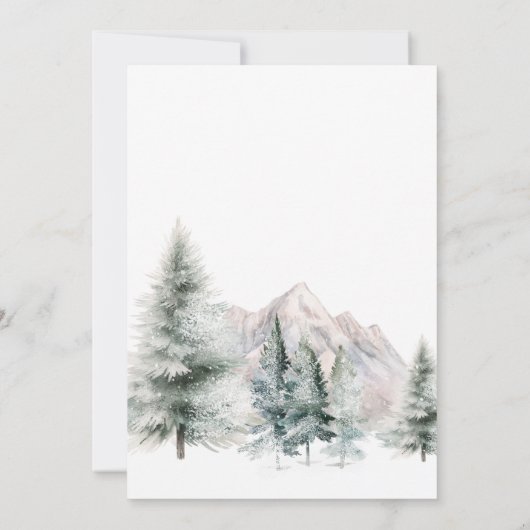 Baby zijn koude buiten Beer Baby shower Kaart (Achterkant)