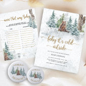 Baby zijn koude buiten beer baby shower kaart