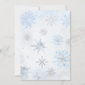 Baby zijn koude buiten blauw Beren Baby shower Kaart (Achterkant)