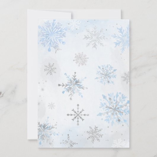 Baby zijn koude buiten blauw Beren Baby shower Kaart (Achterkant)