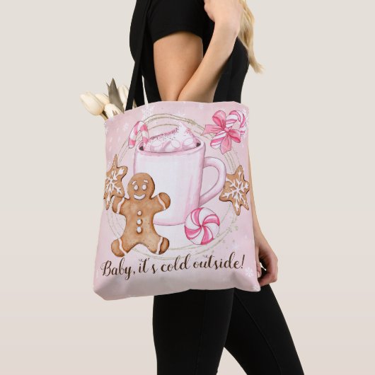 Baby zijn koude buiten canvas tas (Dichtbij)
