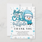 baby zijn koude buiten dank u kaarten (Voorkant)