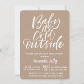 Baby zijn koude buiten de huidige uitnodiging van  (Voorkant)