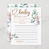 Baby zijn Koude Buiten de Lijst van de Emmer van h (Voorkant / Achterkant)