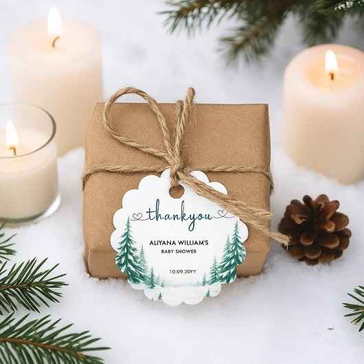 Baby zijn koude buiten de winter Baby shower parti Bedankjes Labels