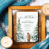 Baby zijn koude buiten de winter Baby shower parti Kaart