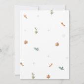 Baby zijn koude buiten de winter warme cacao Baby  Kaart (Achterkant)