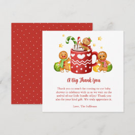 Baby zijn koude buiten gezellig Baby shower Bedankkaart