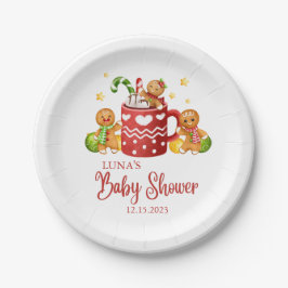 Baby zijn koude buiten gezellig Baby shower Papieren Bordje