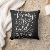 Baby zijn koude buiten handgeschreven script kussen (Deken)