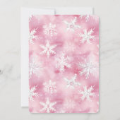 Baby Zijn koude buiten herten roze winter Baby sho Kaart (Achterkant)