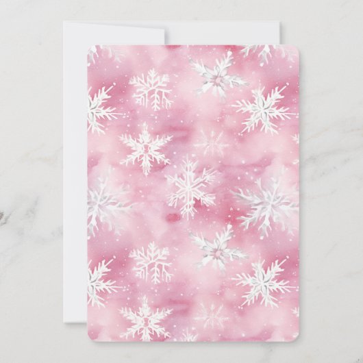 Baby Zijn koude buiten herten roze winter Baby sho Kaart (Achterkant)