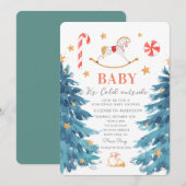 Baby zijn koude buiten het baby shower van de wint kaart (Voorkant / Achterkant)