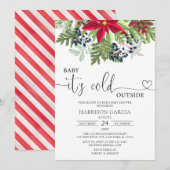 Baby zijn koude buiten het Baby shower van de wint Kaart (Voorkant / Achterkant)