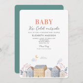 Baby zijn koude buiten het baby shower van de wint kaart (Voorkant / Achterkant)