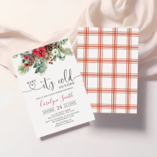 Baby zijn koude buiten het Baby shower van de wint Kaart