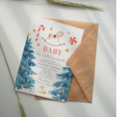 Baby zijn koude buiten het baby shower van de wint kaart